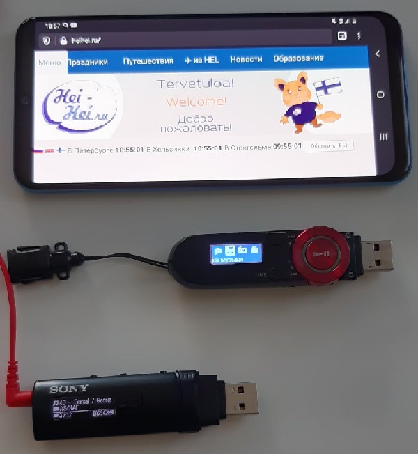 Плеер Sony Walkman изображение с сайта www.HeiHei.website